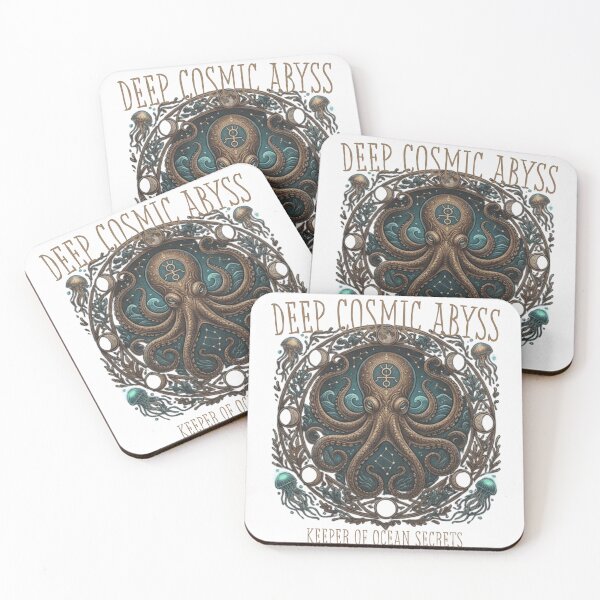 Item preview, Deep Cosmic Abyss Octopus Keeper Of Ocean Secrets Celestial Illustration    designed and sold by lovepower.