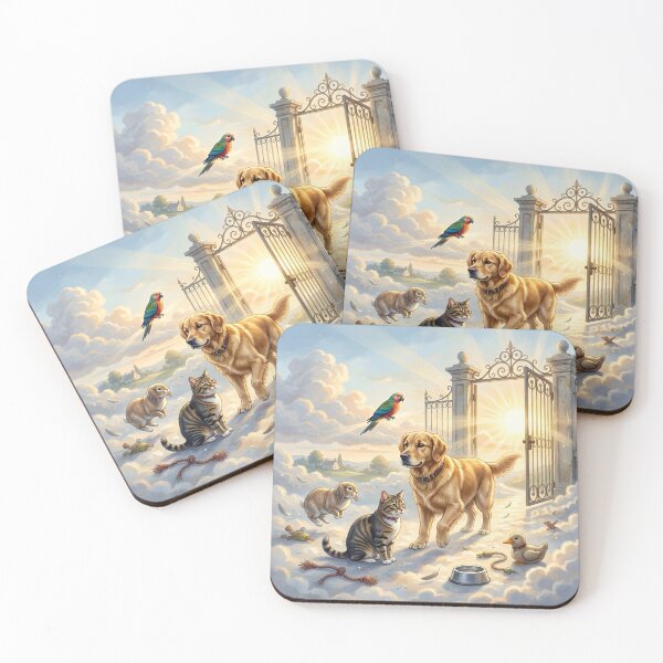 Item preview, Rainbow Bridge Pet Memorial Heavenly Gates designed and sold by Sybille-Yates.