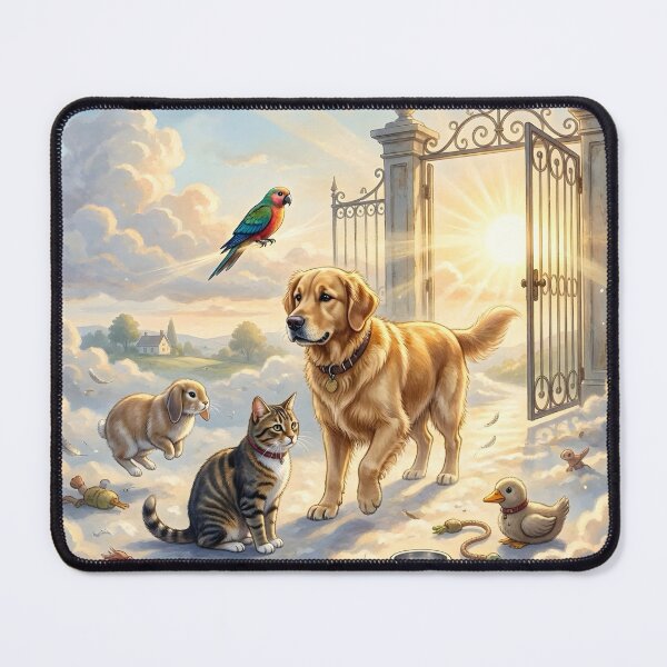 Item preview, Rainbow Bridge Pet Memorial Heavenly Gates designed and sold by Sybille-Yates.