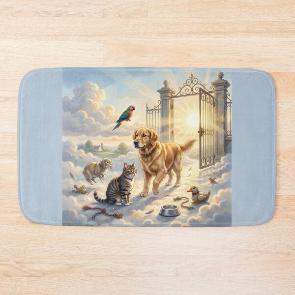 Item preview, Rainbow Bridge Pet Memorial Heavenly Gates designed and sold by Sybille-Yates.