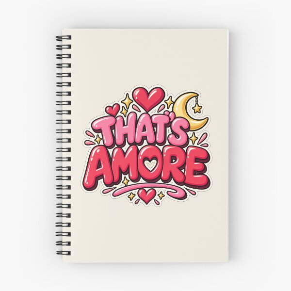 Artikelvorschau, Das ist Amore – Niedliche italienische Liebestypografie entworfen und verkauft von MetaModel Editions.