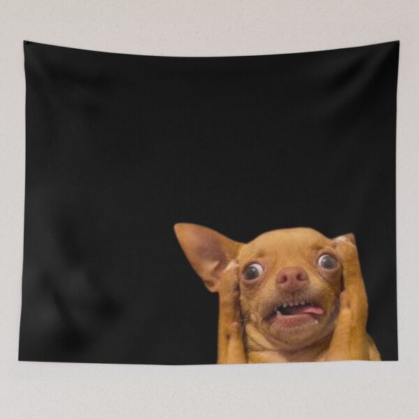 Item preview, Surprised Chihuahua Face Meme Funny Dog Art Design for Animal Lovers designed and sold by MakersFolly.