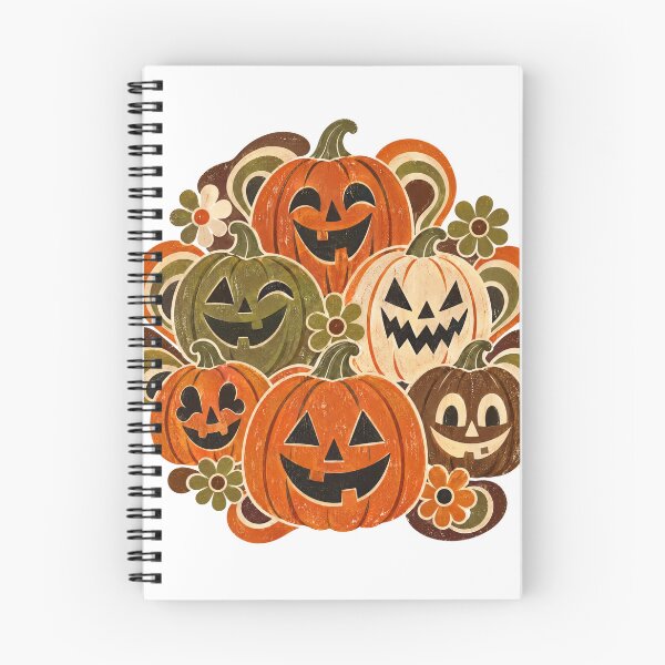 Item preview, Retro 70s Pumpkin Pattern Groovy Halloween Design designed and sold by PhelipeCasanova.