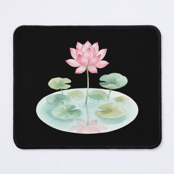 Item preview, Pink Lotus Flower in Calm Water Pond Art designed and sold by bvdesignart.