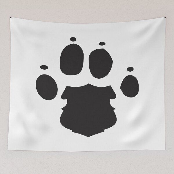 Item preview, black paw print designed and sold by Johnnies.