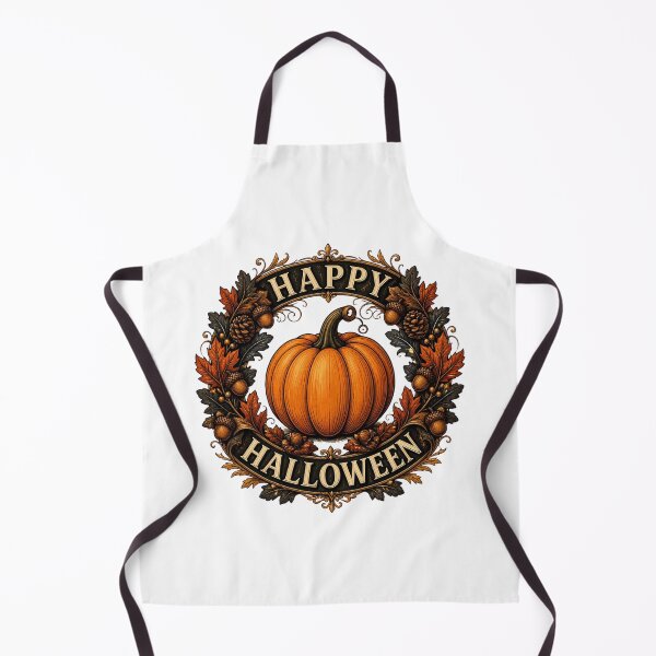 Item preview, Happy Halloween Elegant Vintage Pumpkin Wreath Art designed and sold by Créative touche .