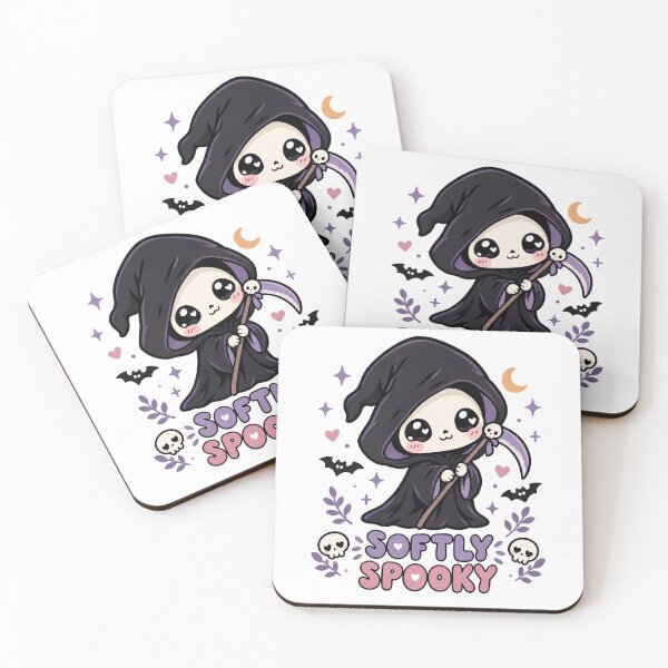 Item preview, Softly Spooky Cute Grim Reaper Pastel Goth Halloween Shirt designed and sold by PhelipeCasanova.