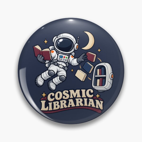 Item preview, Librarian Astronaut Reading in Space designed and sold by BROHLine Studio.