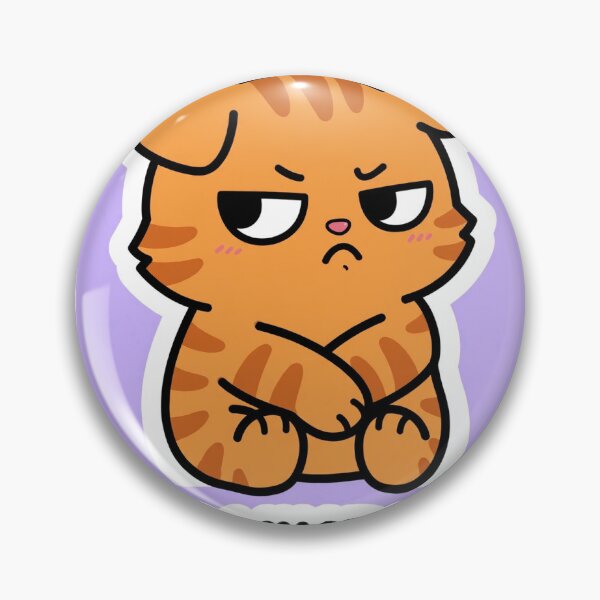 Item preview, I Said What I Said — Grumpy Orange Cat Funny Sticker designed and sold by SniffGiggle.