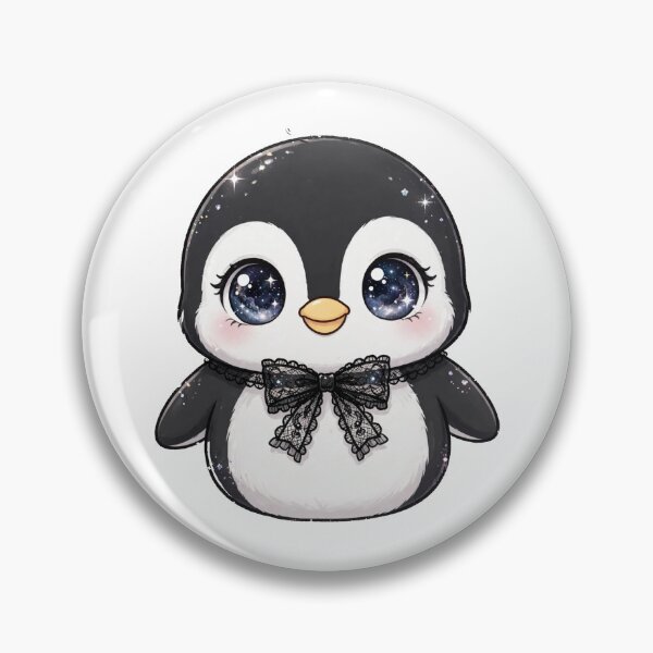 Item preview, Cute penguin with black lace bow tie designed and sold by priyankajustine.