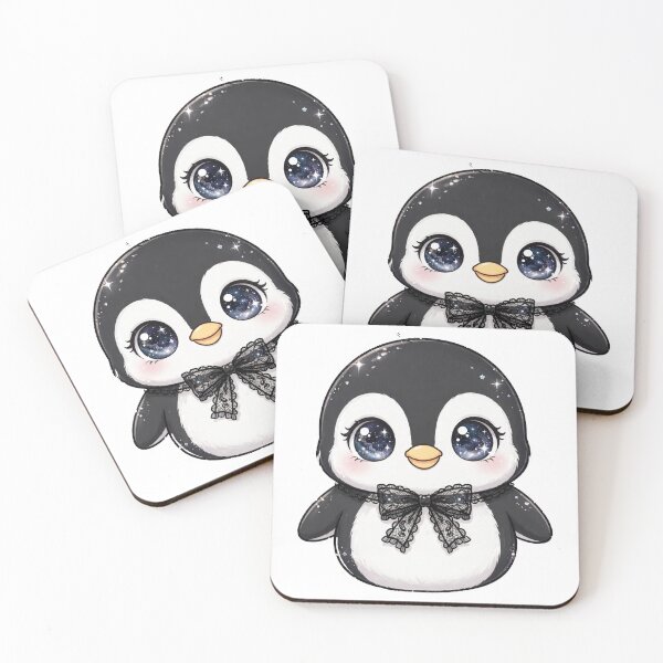 Item preview, Cute penguin with black lace bow tie designed and sold by priyankajustine.