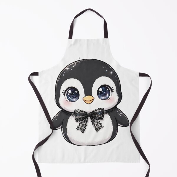 Item preview, Cute penguin with black lace bow tie designed and sold by priyankajustine.