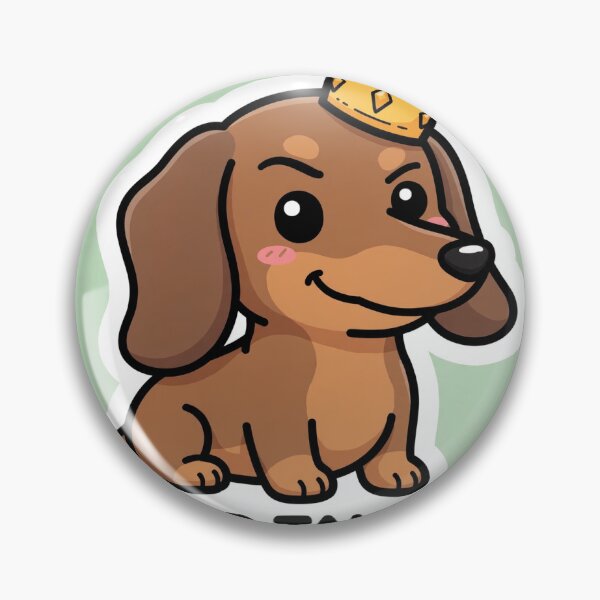 Item preview, Wiener Takes All — Smug Dachshund Funny Dog Sticker designed and sold by SniffGiggle.