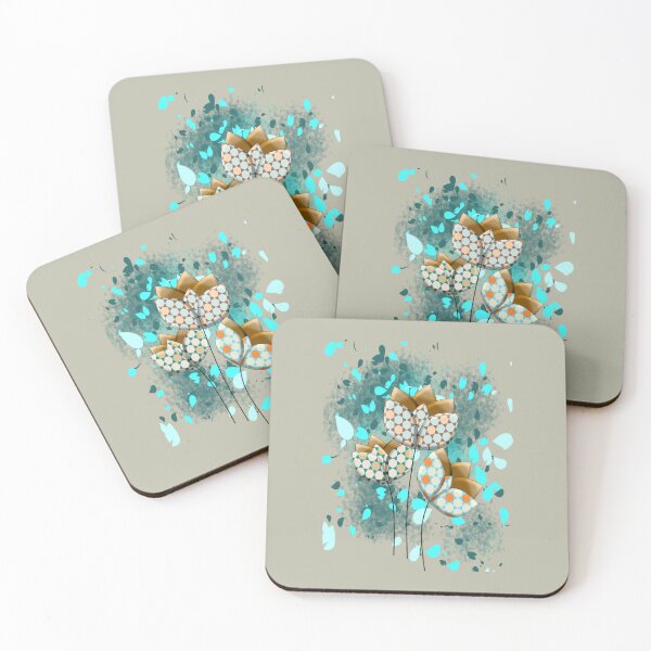 Item preview, Magic Mosaic Flowers – Abstract Geometric Floral Art designed and sold by NB-Artmagic.