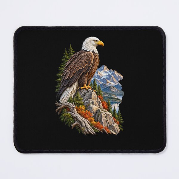 Item preview, Bald Eagle Perched on Mountain-Majestic American Eagle Wildlife Design designed and sold by RockitBaby.