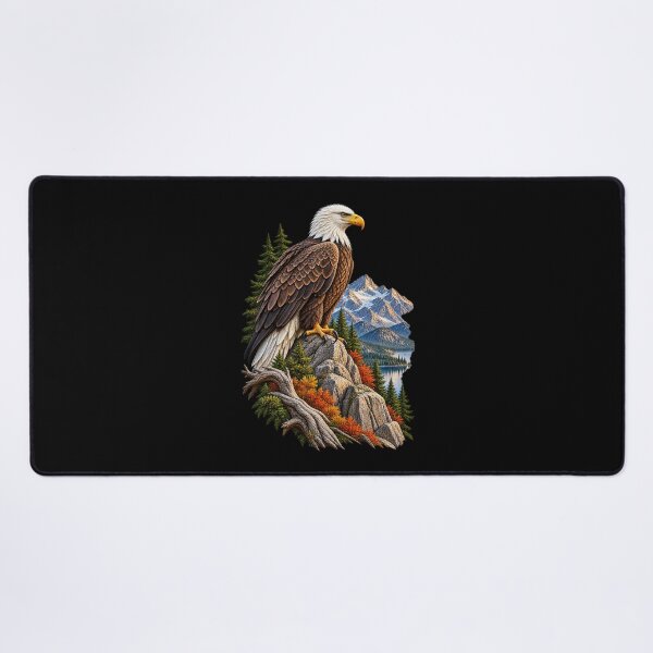 Item preview, Bald Eagle Perched on Mountain-Majestic American Eagle Wildlife Design designed and sold by RockitBaby.