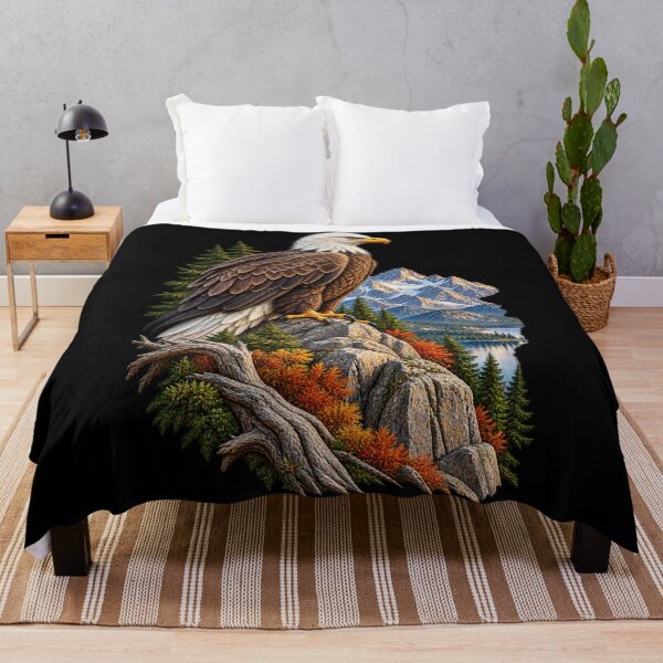 Item preview, Bald Eagle Perched on Mountain-Majestic American Eagle Wildlife Design designed and sold by RockitBaby.