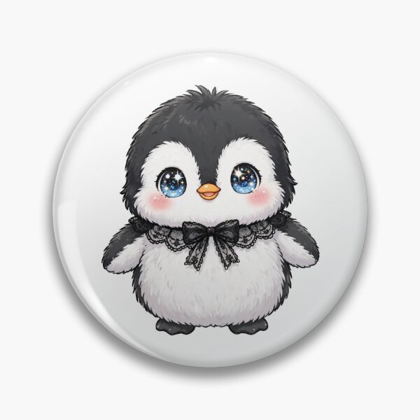 Item preview, Cute penguin with black lace bow tie designed and sold by priyankajustine.