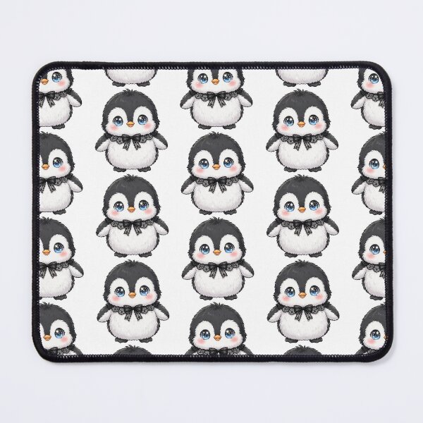 Item preview, Cute penguin with black lace bow tie designed and sold by priyankajustine.