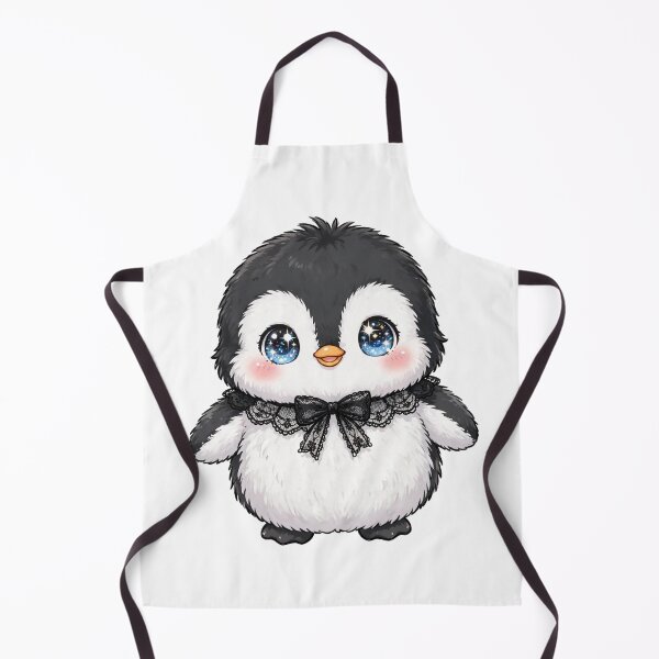 Item preview, Cute penguin with black lace bow tie designed and sold by priyankajustine.