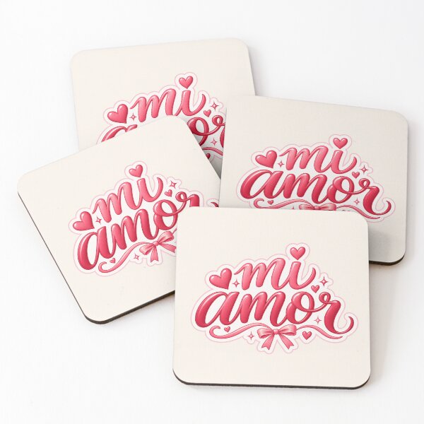 Item preview, Mi Amor – Cute Pink Spanish Love Typography designed and sold by MetaModel Editions.