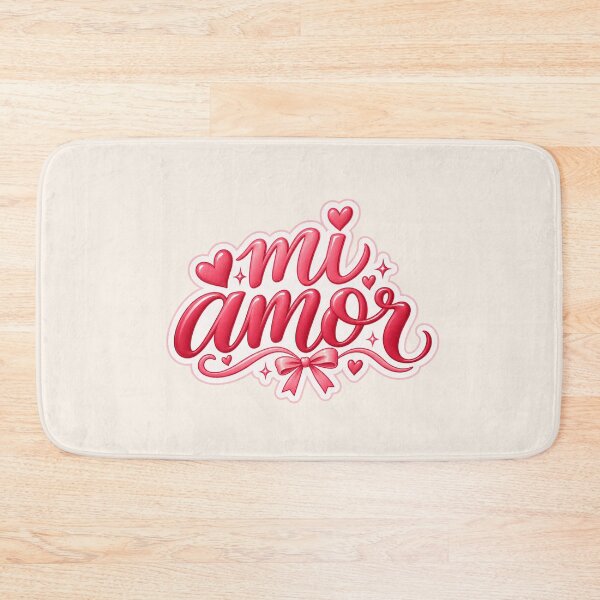 Item preview, Mi Amor – Cute Pink Spanish Love Typography designed and sold by MetaModel Editions.