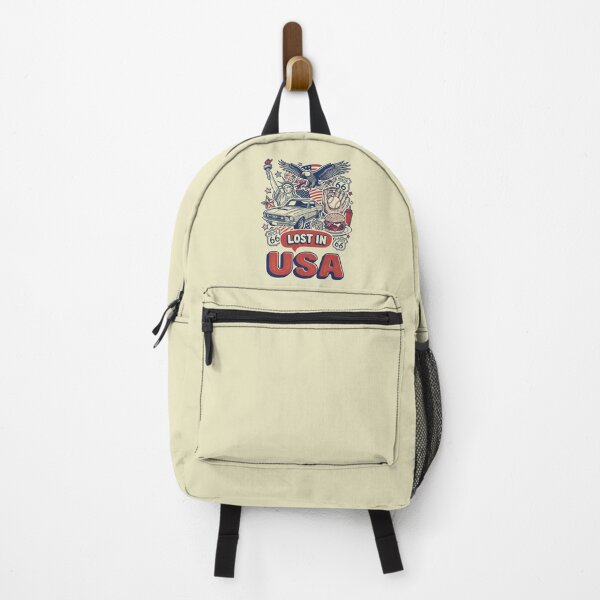 Item preview, Lost In USA Retro Americana Comic Doodle Art designed and sold by Ada’s Mystic Atelier .