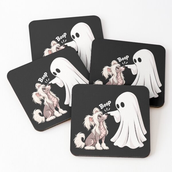 Item preview, Funny Ghost Chinese Crested Dog Boop Halloween Design Mom Dad designed and sold by rafaeltto.