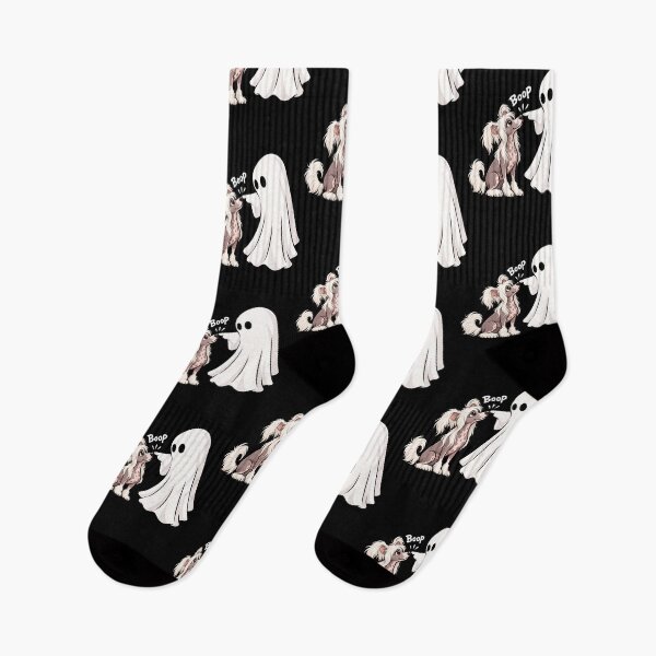 Item preview, Funny Ghost Chinese Crested Dog Boop Halloween Design Mom Dad designed and sold by rafaeltto.