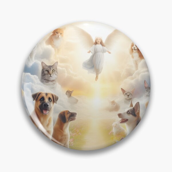 Item preview, Guardian Angel Pet Memorial Heavenly Rainbow Bridge  designed and sold by Sybille-Yates.