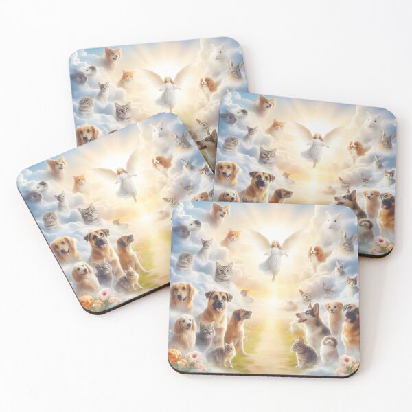 Item preview, Guardian Angel Pet Memorial Heavenly Rainbow Bridge  designed and sold by Sybille-Yates.