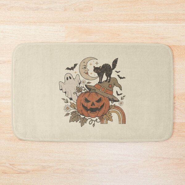 Item preview, Vintage Halloween Black Cat Ghost Pumpkin. designed and sold by EunsooLee.