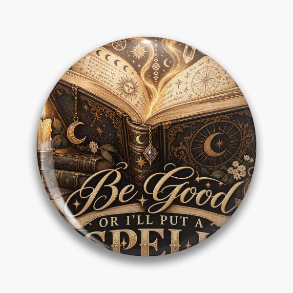 Item preview, Be Good or I’ll Put a Spell on You Vintage Spellbook Dark Academia Design designed and sold by MotiveStuff.