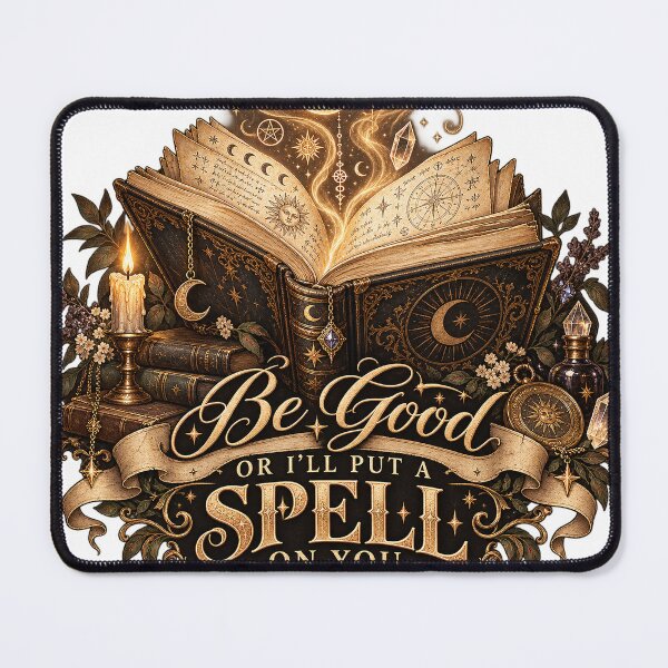 Item preview, Be Good or I’ll Put a Spell on You Vintage Spellbook Dark Academia Design designed and sold by MotiveStuff.