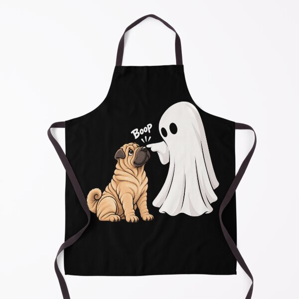 Item preview, Funny Ghost Chinese Shar-Pei Dog Boop Halloween Design Mom Dad designed and sold by rafaeltto.