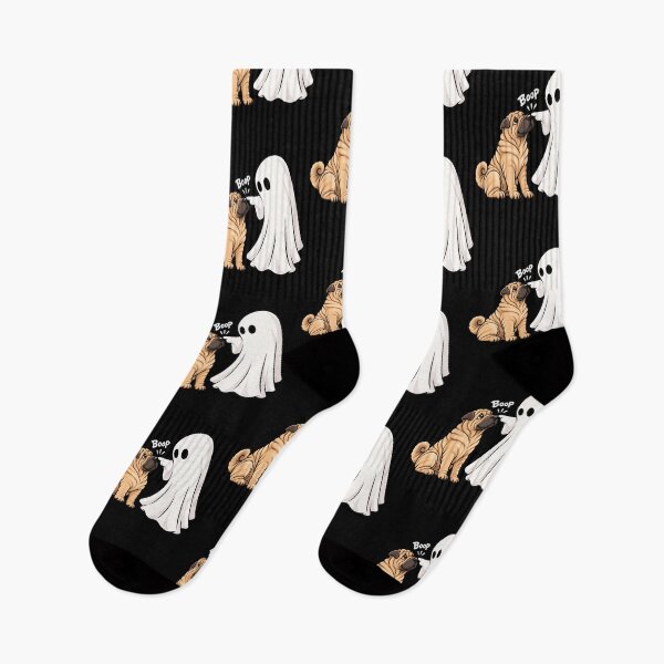 Item preview, Funny Ghost Chinese Shar-Pei Dog Boop Halloween Design Mom Dad designed and sold by rafaeltto.