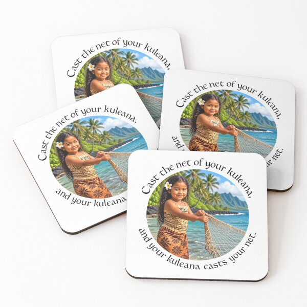 Item preview, Polynesian Leadership Proverb - Cast the net of your kuleana | Pacific Art designed and sold by ShakaLife.org.