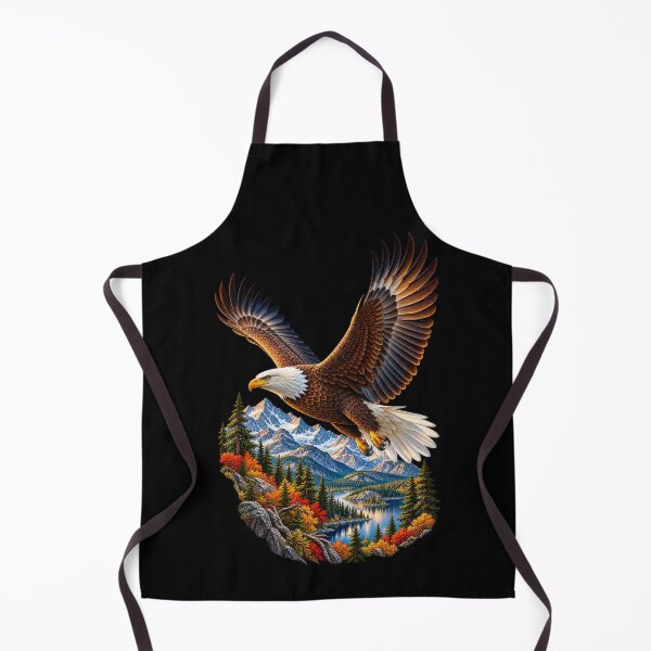 Item preview, Bald Eagle Soaring Over Mountains-American Eagle Wildlife Nature Design designed and sold by RockitBaby.