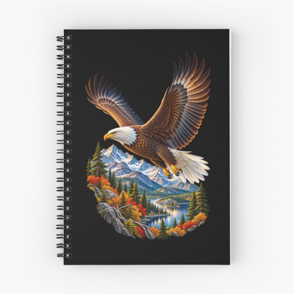 Item preview, Bald Eagle Soaring Over Mountains-American Eagle Wildlife Nature Design designed and sold by RockitBaby.
