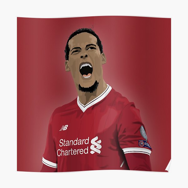 Virgil Van Dijk - Liverpool Poster