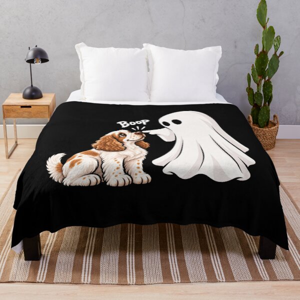 Item preview, Funny Ghost Clumber Spaniel Dog Boop Halloween Design Mom Dad designed and sold by rafaeltto.