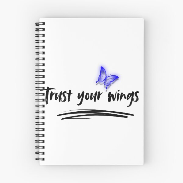 Item preview, Trust Your Wings Blue Butterfly Quote designed and sold by Inka Moon Design.