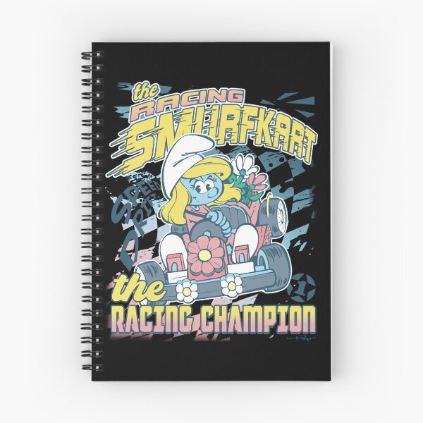 Item preview, The Smurfs The Racing Smurfkart Racing Champion Retro Poster Essential  designed and sold by circliqueart.