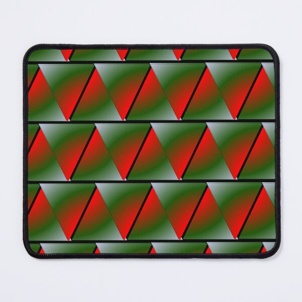 Item preview, Geometric Red and Green Triangles Abstract Pattern designed and sold by István Beresnyák.