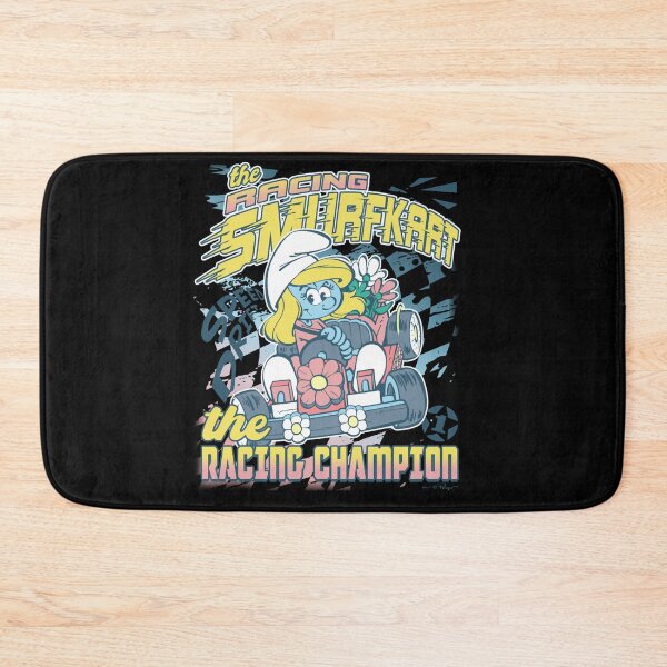 Item preview, The Smurfs The Racing Smurfkart Racing Champion Retro Poster Essential  designed and sold by circliqueart.