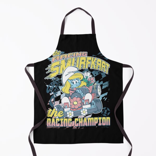 Item preview, The Smurfs The Racing Smurfkart Racing Champion Retro Poster Essential  designed and sold by circliqueart.