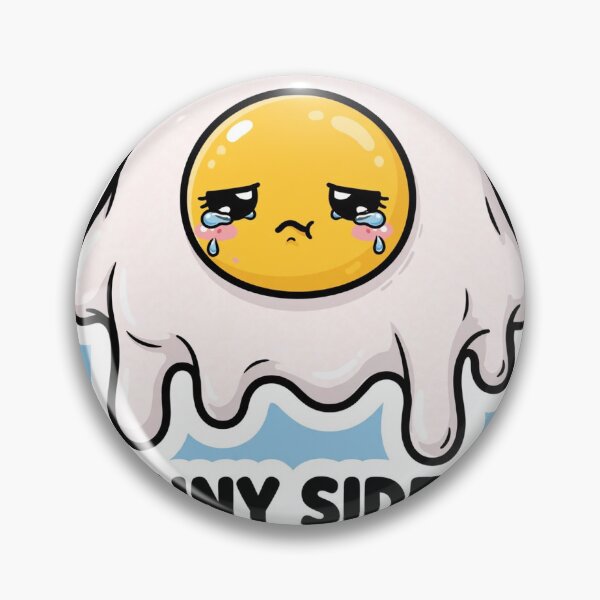 Item preview, Sunny Side Up (Emotionally Down) — Funny Fried Egg Sticker designed and sold by SniffGiggle.