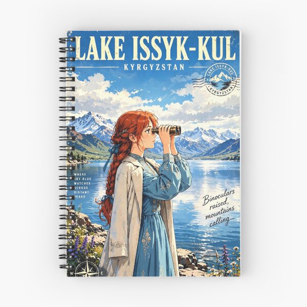 Item preview, Kyrgyzstan — Issyk-Kul — Looking Toward the Snowy Peaks designed and sold by DibujandoPorfa.