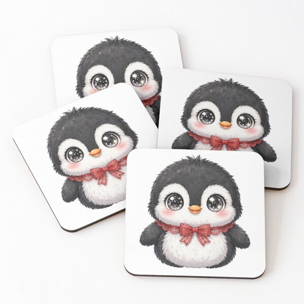 Item preview, Cute penguin with red lace bow tie designed and sold by priyankajustine.