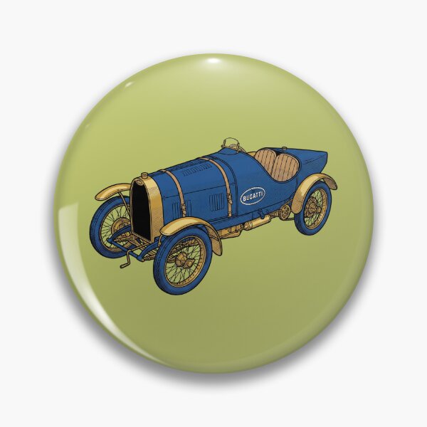 Item preview, 1912 Bugatti Type 18 Garros Art Print: Vintage Edwardian Black Bess Race Car Wall Art designed and sold by FreiherrPK.